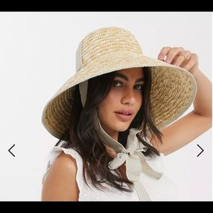 Wide Brimmed Woven Hat